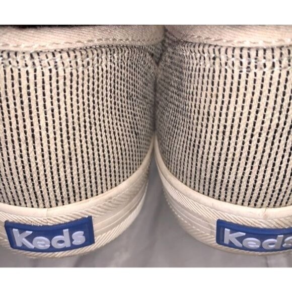 Keds Womens 9.5 Beige Striped Sneakers - Picture 7 of 9